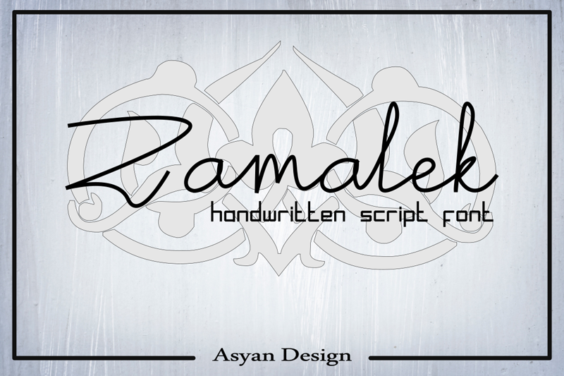 Download Free Free Download Zamalek Font Fonts Typography
